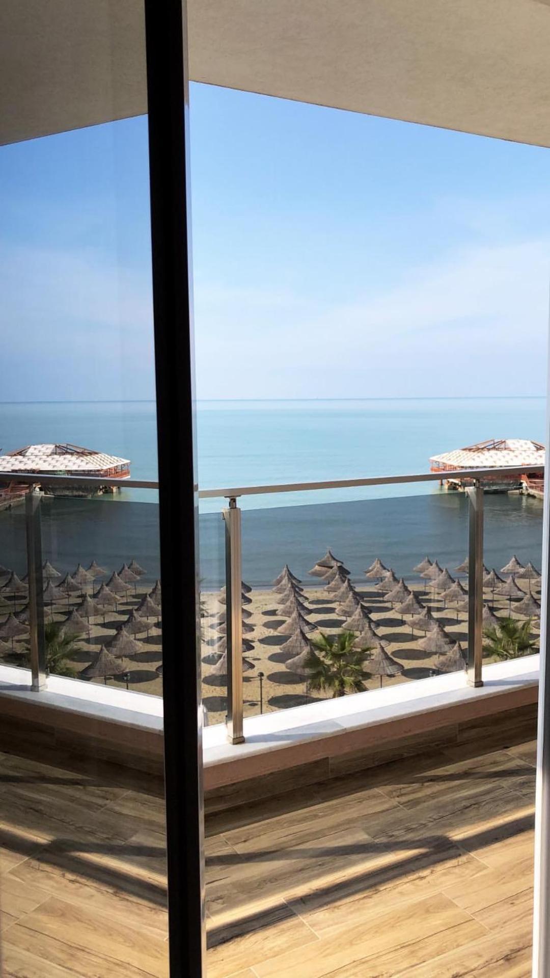 Klajdi Resort & Spa ゴーレム 部屋 写真 View of the beach from the hotel